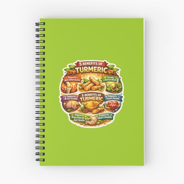 Item preview, 5 Benefits of Turmeric, Anti-Inflammatory Superfood Infographic,  Natural Wellness designed and sold by Right-UR.