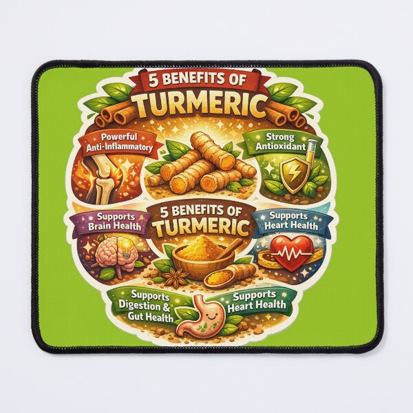 Item preview, 5 Benefits of Turmeric, Anti-Inflammatory Superfood Infographic, Natural Wellness designed and sold by Right-UR.