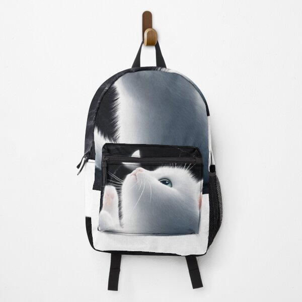 Item preview, Cosmic White Cat Aesthetic – Cute Space Kitten Art designed and sold by SKRadha64.