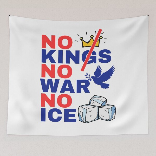 Item preview, No Kings No War No Ice designed and sold by Dondonmart.
