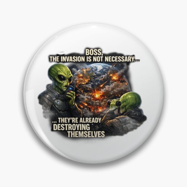 Item preview, The Invasion Is Not Necessary designed and sold by FrogsShop.