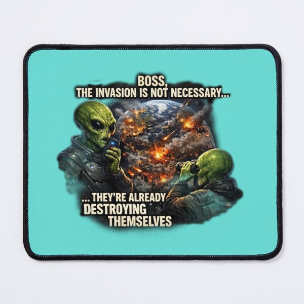 Item preview, The Invasion Is Not Necessary designed and sold by FrogsShop.