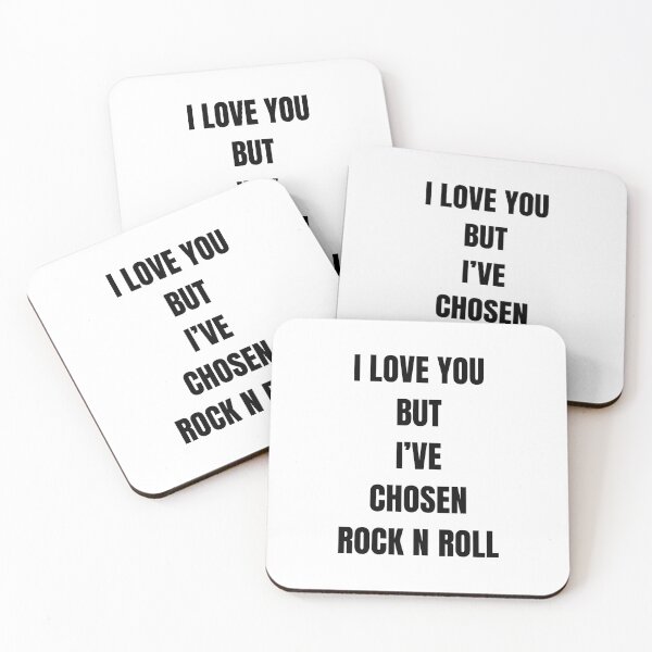 Item preview, I love you but I’ve chosen rock & roll sticker  designed and sold by coolstufflov333.