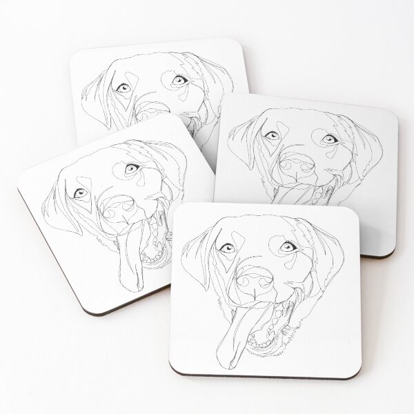 Item preview, L for Labrador part of A to Z Alphabet Line Art Series designed and sold by Mauras-Designs.