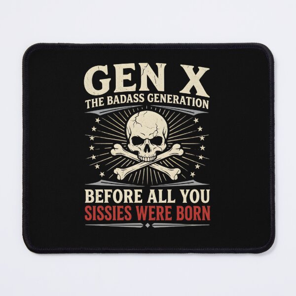 Item preview, Copy of Gen X The Badass Generation Vintage Skull designed and sold by LunaMagicStudio.