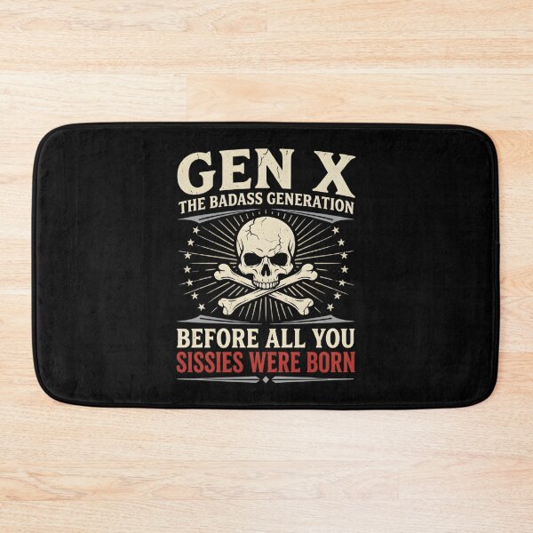 Item preview, Copy of Gen X The Badass Generation Vintage Skull designed and sold by LunaMagicStudio.