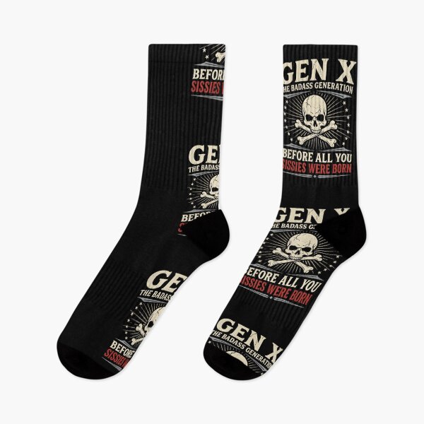 Item preview, Copy of Gen X The Badass Generation Vintage Skull designed and sold by LunaMagicStudio.