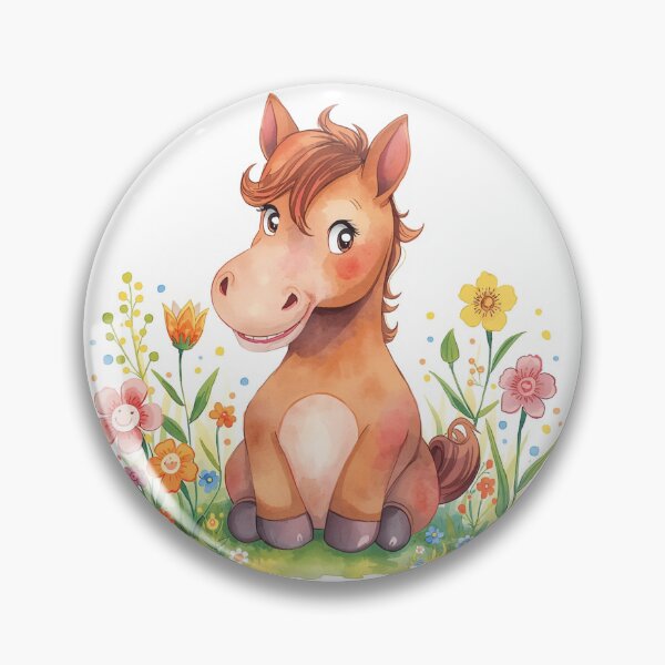 Item preview, Pony entre flores designed and sold by Ann-Marle.