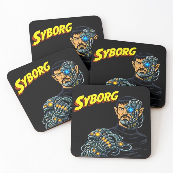 Item preview, Syborg Retro Sci-Fi Cyborg Alien Illustration designed and sold by AuraloomAtelier.