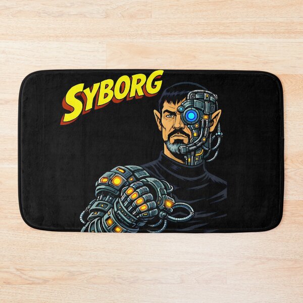Item preview, Syborg Retro Sci-Fi Cyborg Alien Illustration designed and sold by AuraloomAtelier.