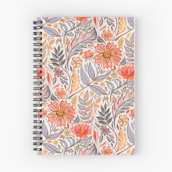 Item preview, Coral Pink, Red and Lilac Art Nouveau Floral designed and sold by micklyn.