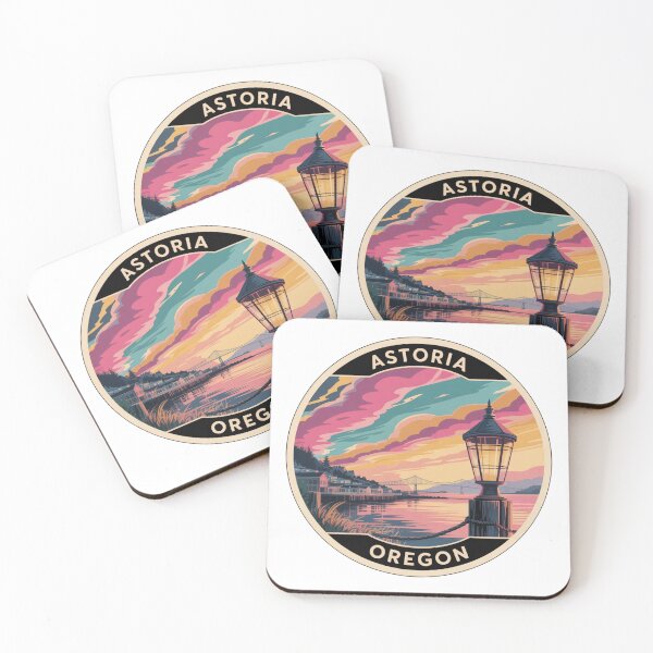 Item preview, Astoria Oregon: Streetlamp Scenic Badge designed and sold by CircinusStore.