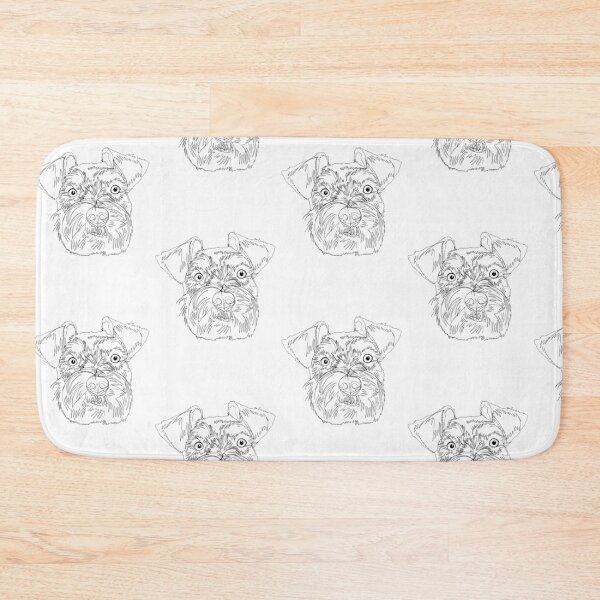 Item preview, M for Miniature Schnauzer part of A to Z Alphabet Line Art Series designed and sold by Mauras-Designs.