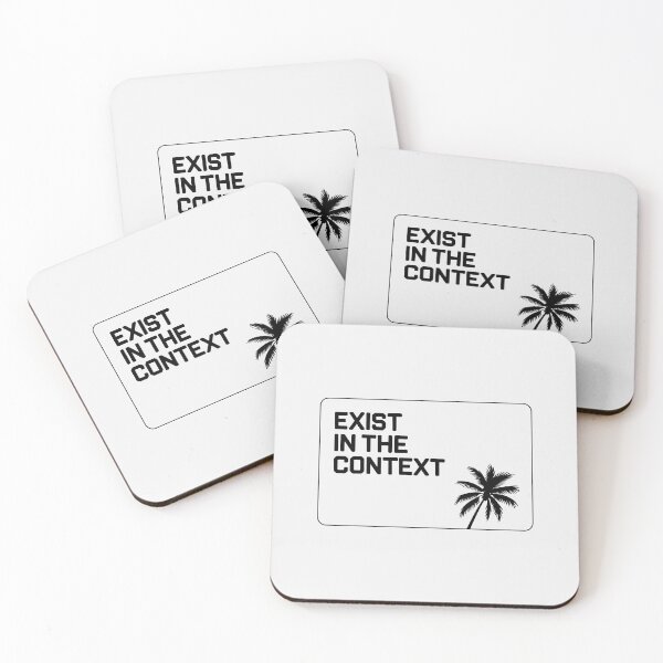 Item preview, Exist In The Context Palm Tree Silhouette Existential Quote designed and sold by SplashTastic.