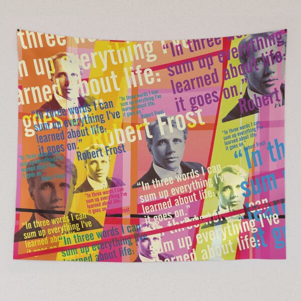 Item preview, Robert Frost Quote It Goes On Pop Art Collage designed and sold by Mauswohn.
