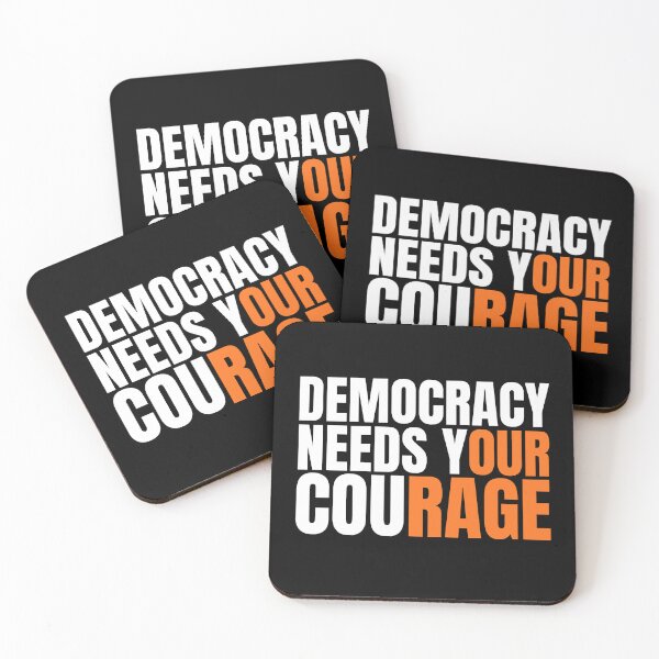 Item preview, Democracy Needs Your Courage designed and sold by Dondonmart.