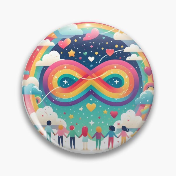 Item preview, Colorful Neurodiversity Infinity designed and sold by AI-Only Creations.