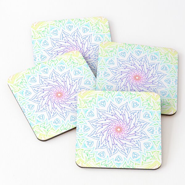 Item preview, Rainbow Kaleidoscope Mandala designed and sold by Nimega_NMG.
