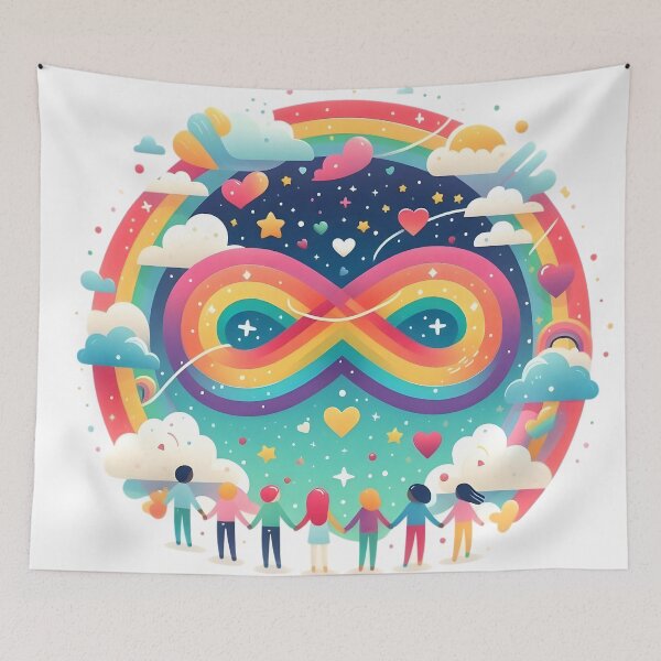 Item preview, Colorful Neurodiversity Infinity designed and sold by AI-Only Creations.