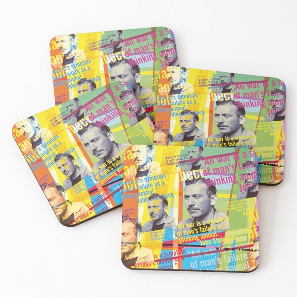 Item preview, John Steinbeck quote: All War Is A Symptom. Pop Art Design designed and sold by Mauswohn.