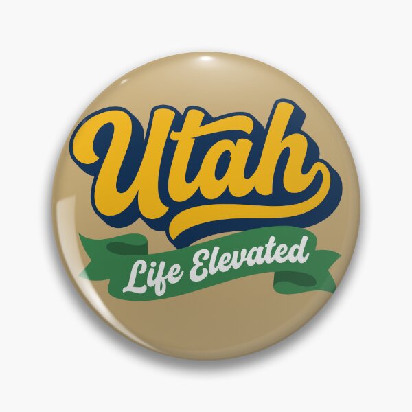Item preview, Utah Life Elevated Vintage Varsity Script Design designed and sold by Cozy-Old-Pub.