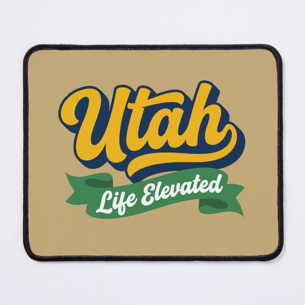 Item preview, Utah Life Elevated Vintage Varsity Script Design designed and sold by Cozy-Old-Pub.