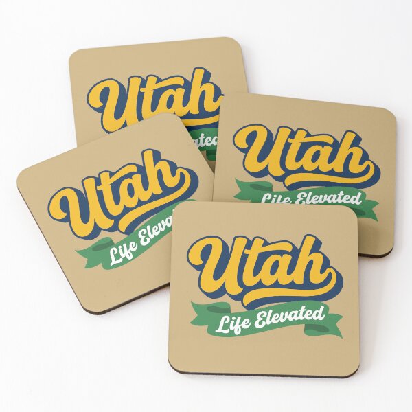 Item preview, Utah Life Elevated Vintage Varsity Script Design designed and sold by Cozy-Old-Pub.
