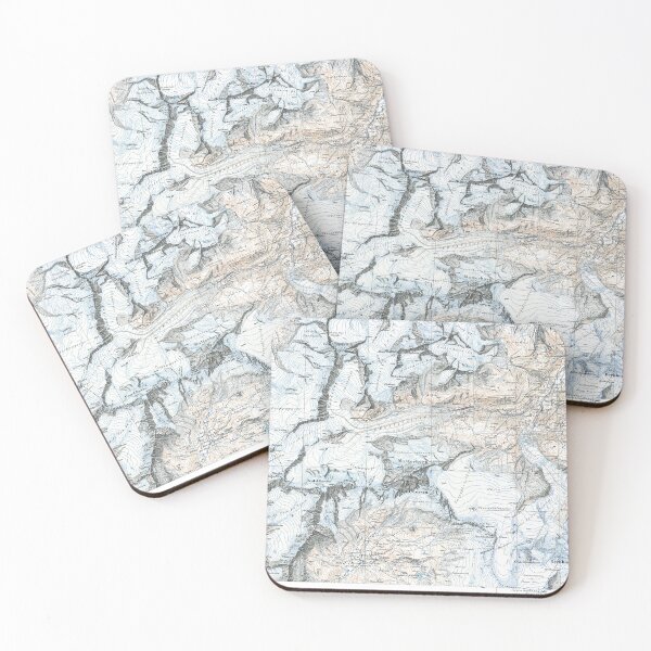 Item preview, Matterhorn on old topographic map designed and sold by Karol Majewski.