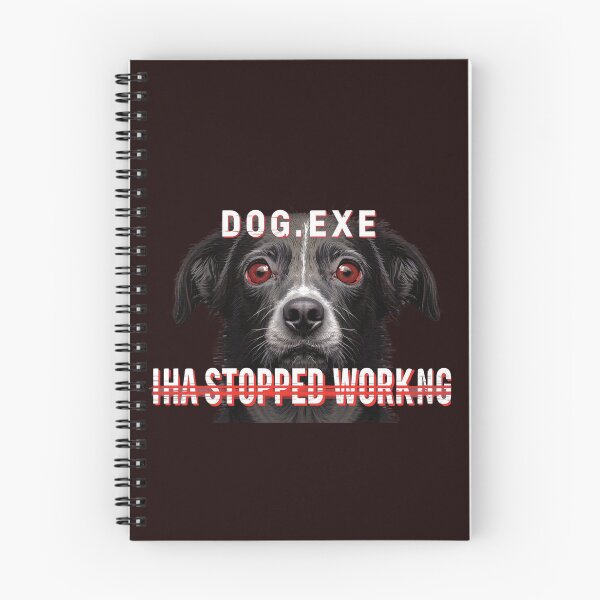 Artikelvorschau, T-shirt dog.exe funktioniert nicht mehr entworfen und verkauft von SassyGin.
