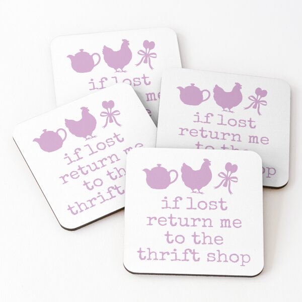 Item preview, Pink If Lost Return Me to the Thrift Shop | Thrift Queen Quotes designed and sold by Fern and Quill.