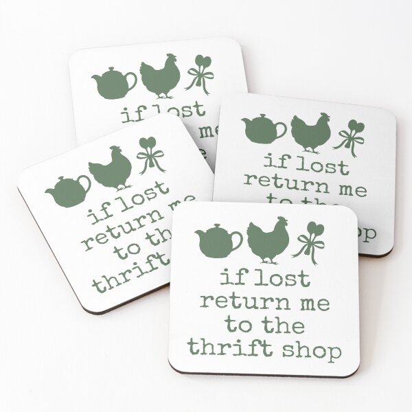 Item preview, Green If Lost Return Me to the Thrift Shop | Thrift Queen Quotes designed and sold by Fern and Quill.