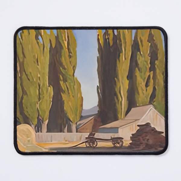 Item preview, New Upload - Maynard Dixon - Best Artist - Barn and Poplars, 1935 - Maynard Dixon designed and sold by MirandaZArt.