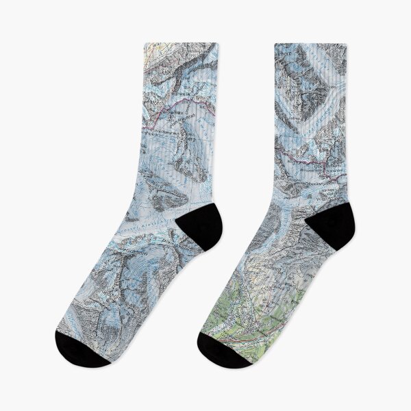 Item preview, Topographic map of the Aletsch Glacier designed and sold by Karol Majewski.
