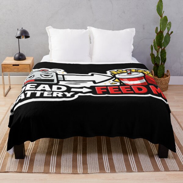 Item preview, Dead Battery Feed Me Funny Food Energy Design designed and sold by Timeless Junction.
