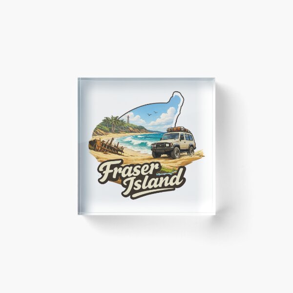 Item preview, Fraser Island 4wd Sticker designed and sold by benefitstickers.