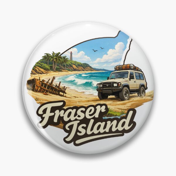 Item preview, Fraser Island 4wd Sticker designed and sold by benefitstickers.