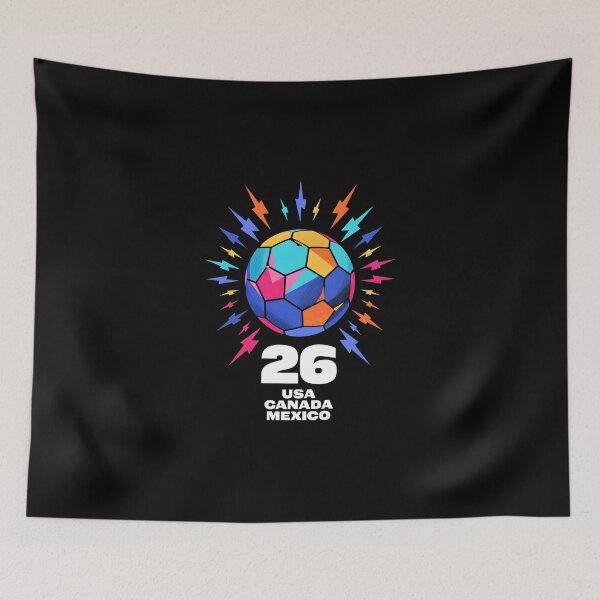 Item preview, 2026 Colorful Soccer Ball USA Canada Mexico 26 designed and sold by dudelinart.