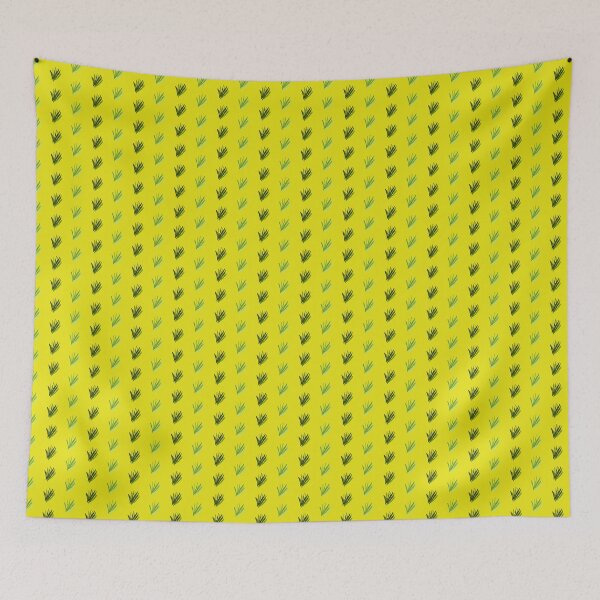 Item preview, Grass is Always Greener on Yellow with Stripe designed and sold by TashaDeeDesigns.