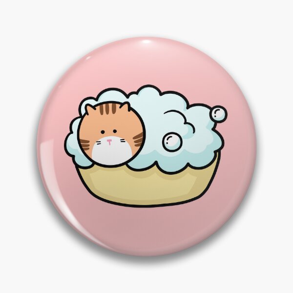 Item preview, Ginger Cat Taking a Relaxing Bubble Bath designed and sold by ubborn.