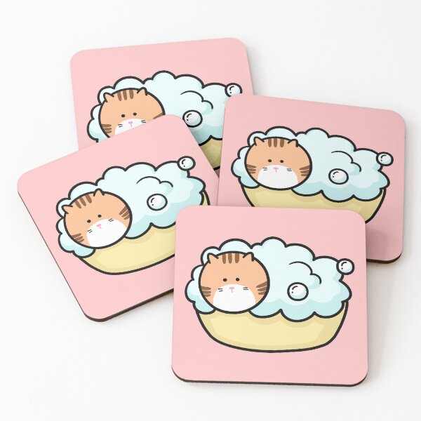 Item preview, Ginger Cat Taking a Relaxing Bubble Bath designed and sold by ubborn.