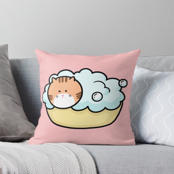 Item preview, Ginger Cat Taking a Relaxing Bubble Bath designed and sold by ubborn.