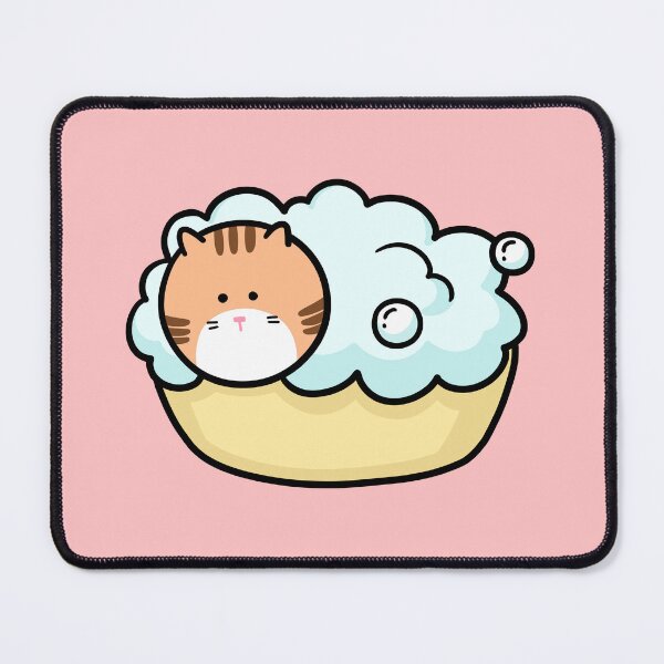 Item preview, Ginger Cat Taking a Relaxing Bubble Bath designed and sold by ubborn.