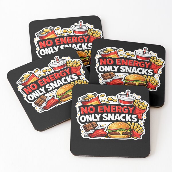 Item preview, No Energy Only Snacks Funny Food Lover Design designed and sold by Timeless Junction.