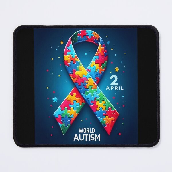 Item preview, World Autism Awareness Day Ribbon designed and sold by AI-Only Creations.