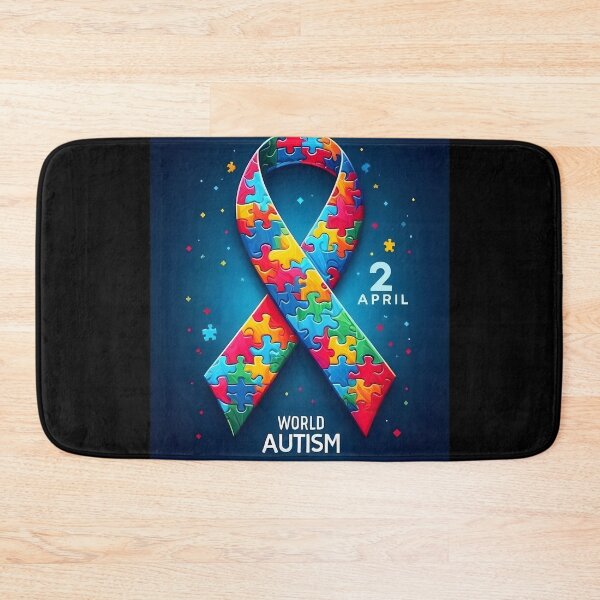 Item preview, World Autism Awareness Day Ribbon designed and sold by AI-Only Creations.