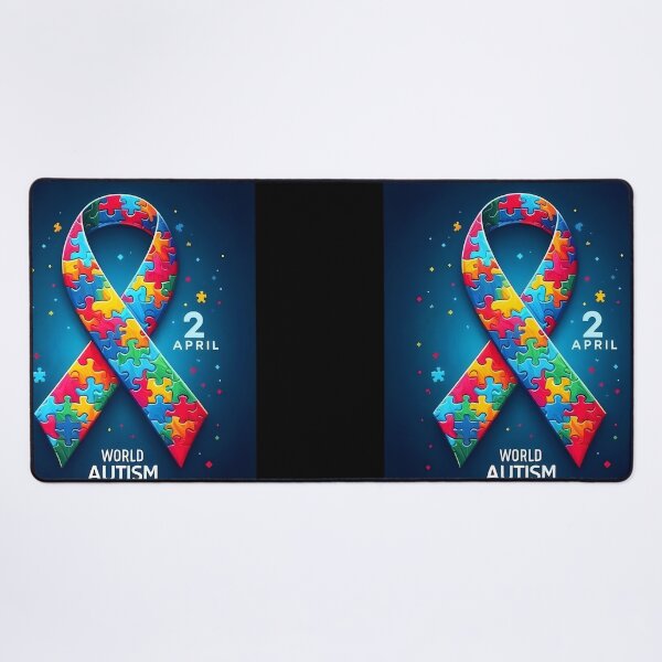 Item preview, World Autism Awareness Day Ribbon designed and sold by AI-Only Creations.