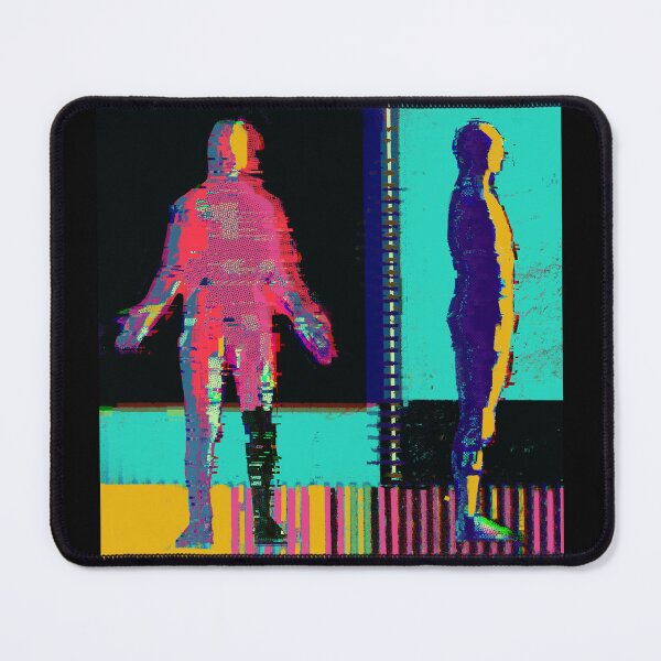 Item preview, Neon Glitch Abstract Human Silhouettes Duo designed and sold by MikZviagin.