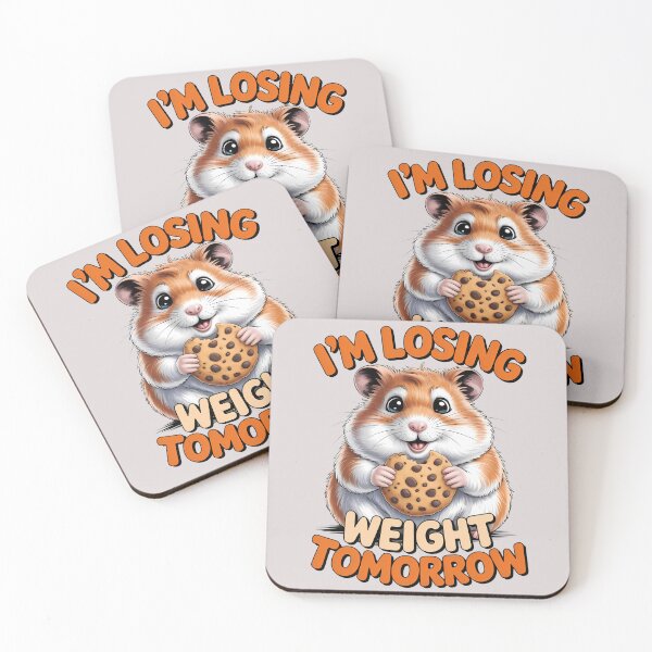 Item preview, I’ll Lose Weight Tomorrow – Funny Hamster Cookie Diet Design designed and sold by Art-Arcade6.