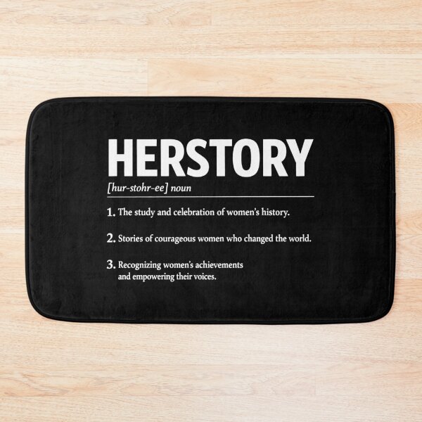 Item preview, Herstory Definition Women's Empowerment Quote designed and sold by SplashTastic.