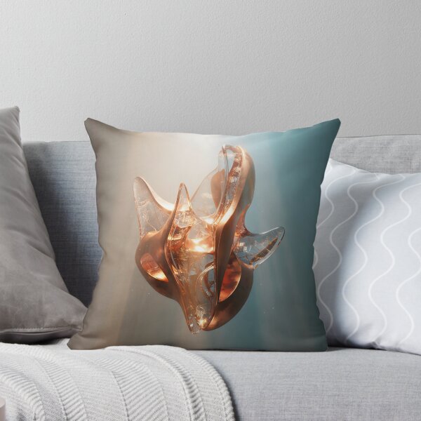 Item preview, Luminous Glass Form - Abstract Organic Sculpture in Copper Light designed and sold by Peter Kraaibeek | Generative Designs and Car Art.